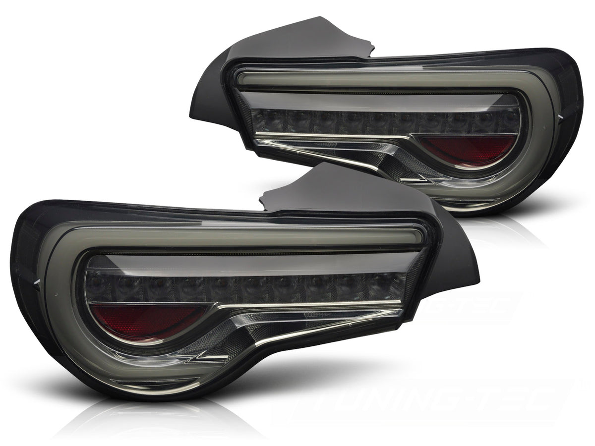 Baklykter Toyota GT86 2012–2021 LED Bar smoke-tonet sett bakfra