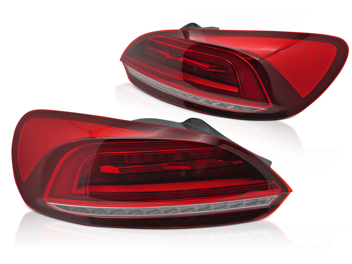 LED Bar baklykter rød til VW Scirocco III 2008–2014 sett bakfra