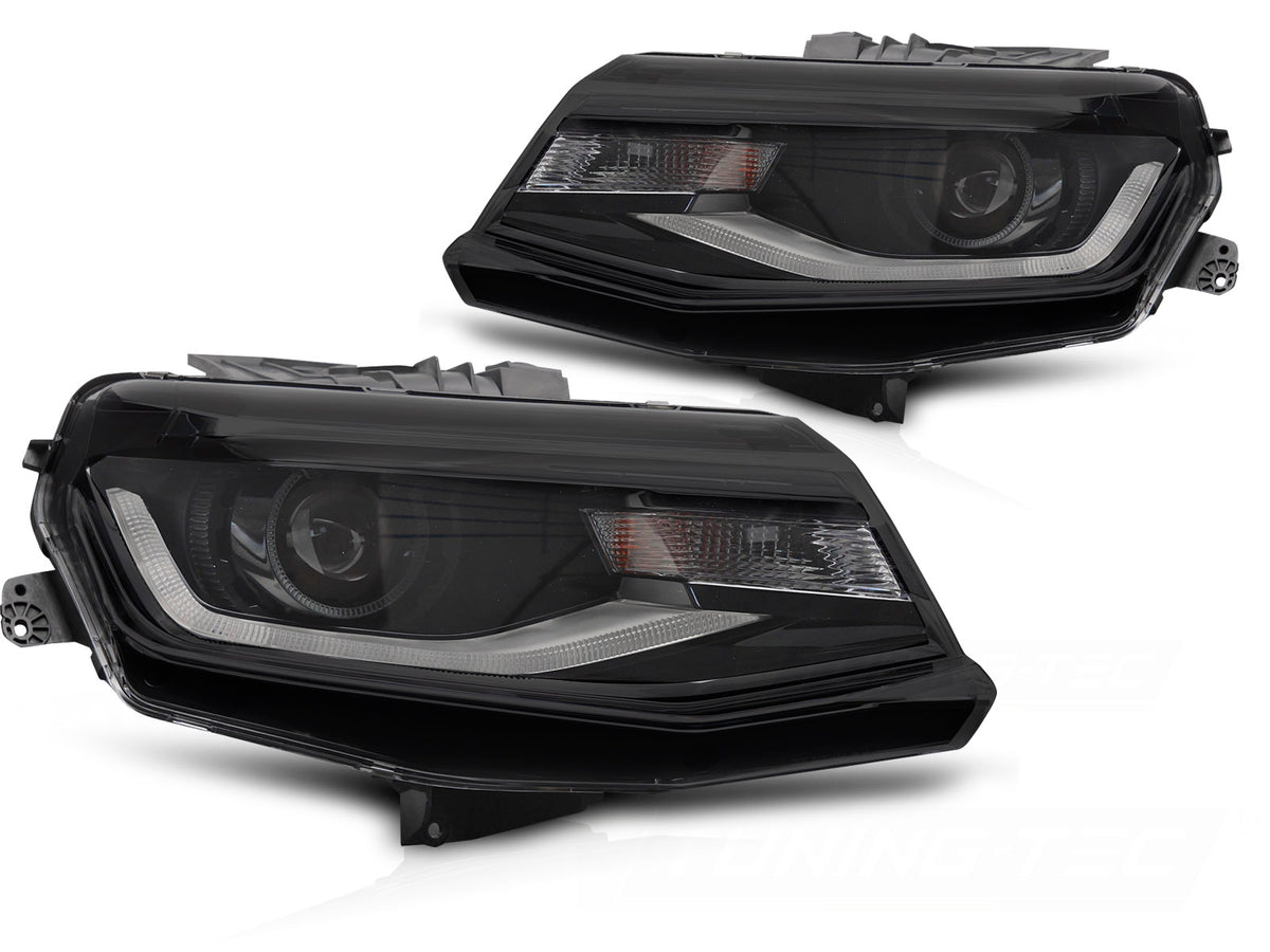 LED frontlykter med DRL til Chevrolet Camaro 2016–2018 sett forfra montert