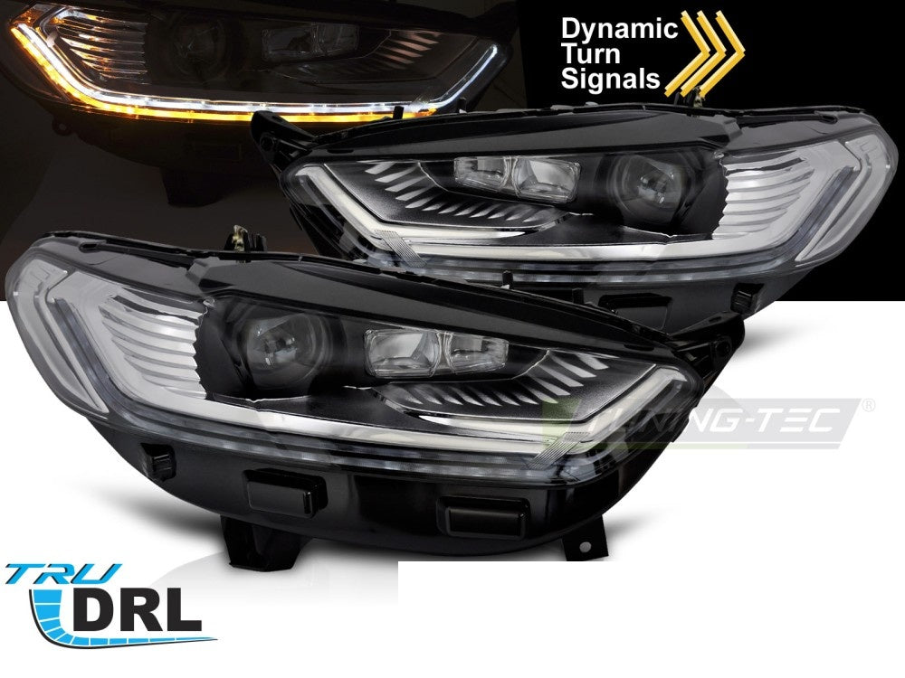 Frontlykter Ford Mondeo MK5 2014-2018 LED sekvensiell DRL fra Tuning-Tec