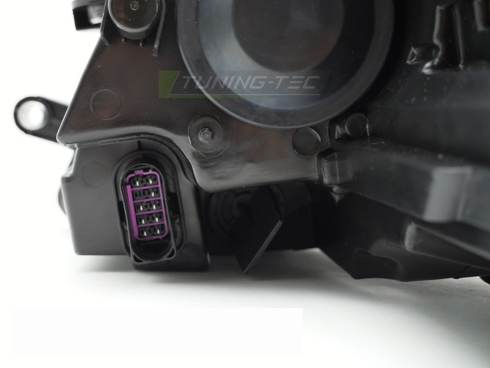 LED frontlykter Volkswagen Jetta 05-18 med DRL-stripe sort