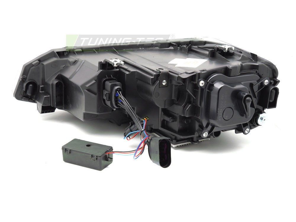 Tuning-Tec frontlykter silver med LED DRL montert på Volkswagen Polo 2G