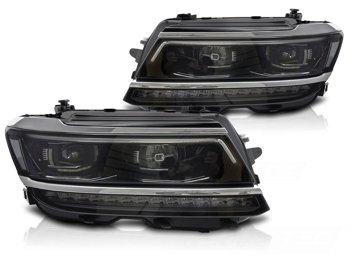 Frontlykter Volkswagen Tiguan II 16-24 Full LED Sekvensiell DRL fra Tuning-Tec