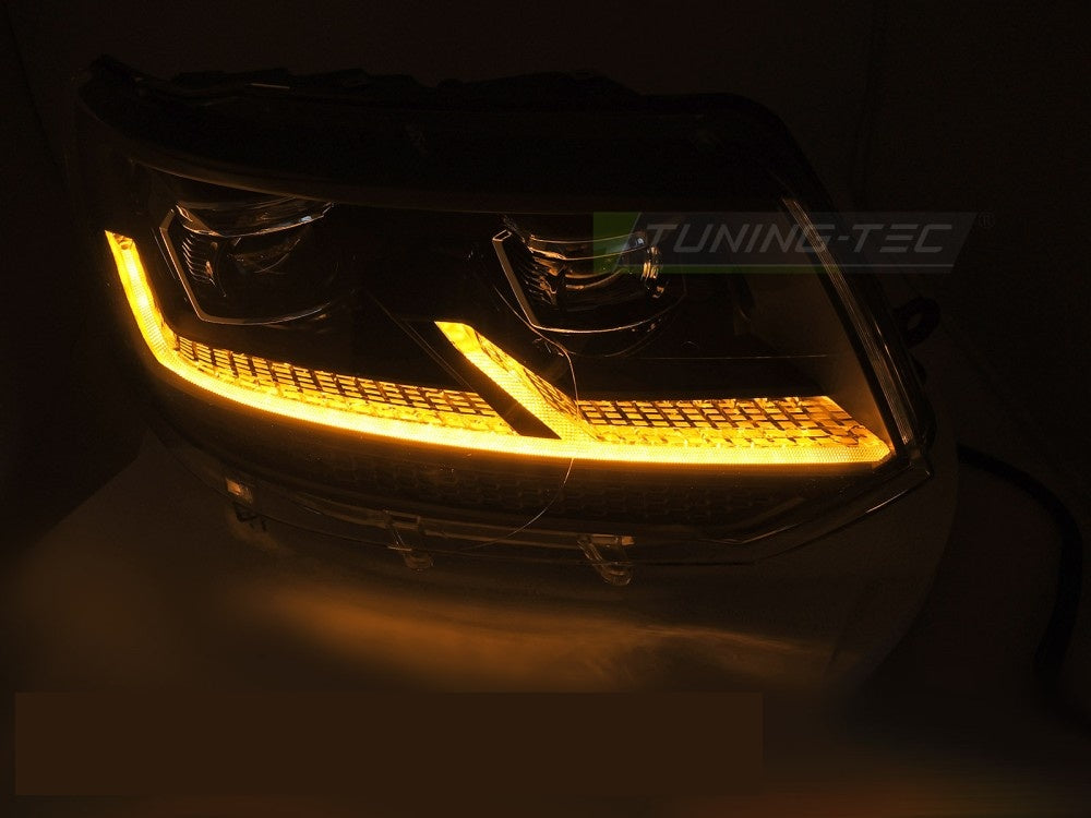 Tuning-Tec LED frontlykter til VW T5 og T5.1 2003-2015 med DRL