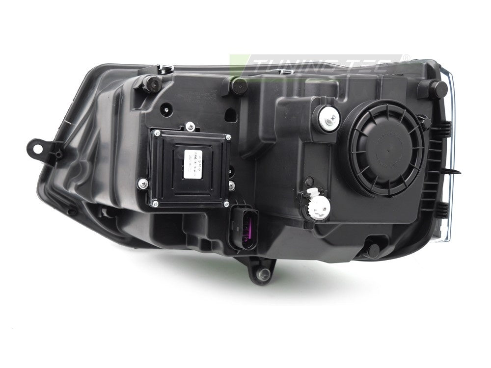 Krom frontlykter med dagkjørelys til Volkswagen T5 03-15 plug-and-play