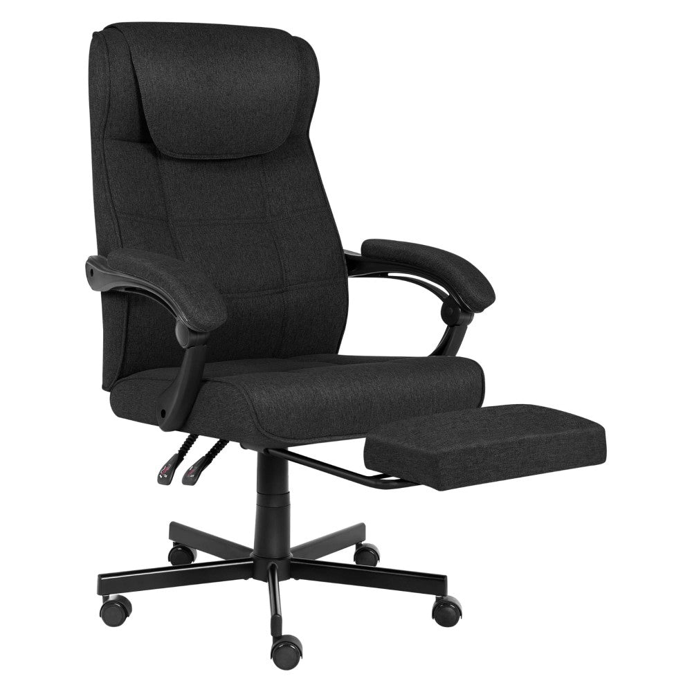 Mark Adler Boss 5.3 svart kontorstol – sidevisning med armlener