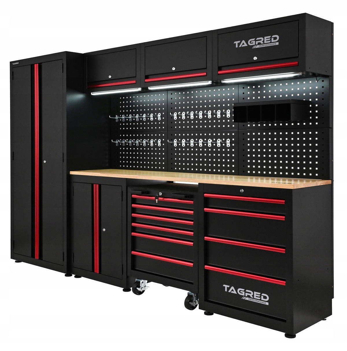 Verkstedinnredning Tagred TA193 LED-belysning montert med magnet