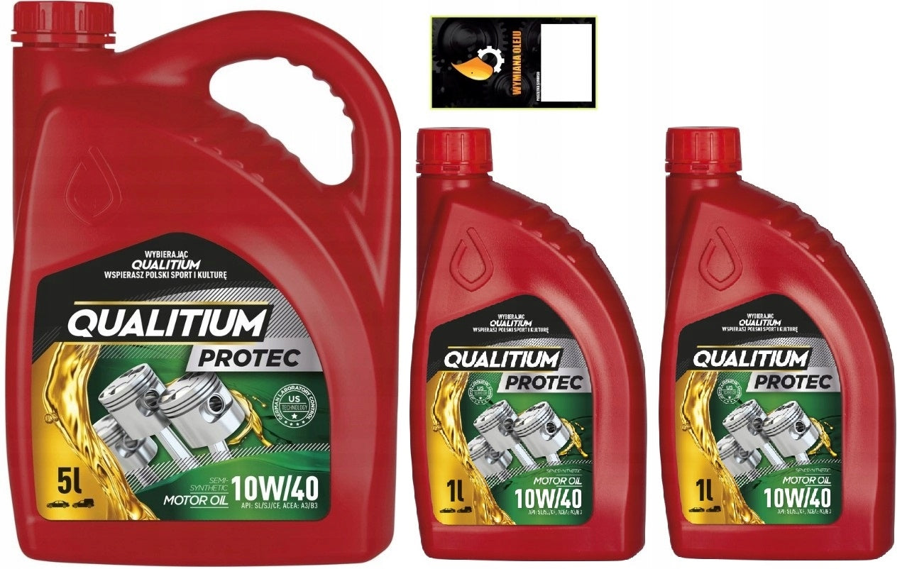 Halvsyntetisk Olje Qualitium Protec 10W-40 6L