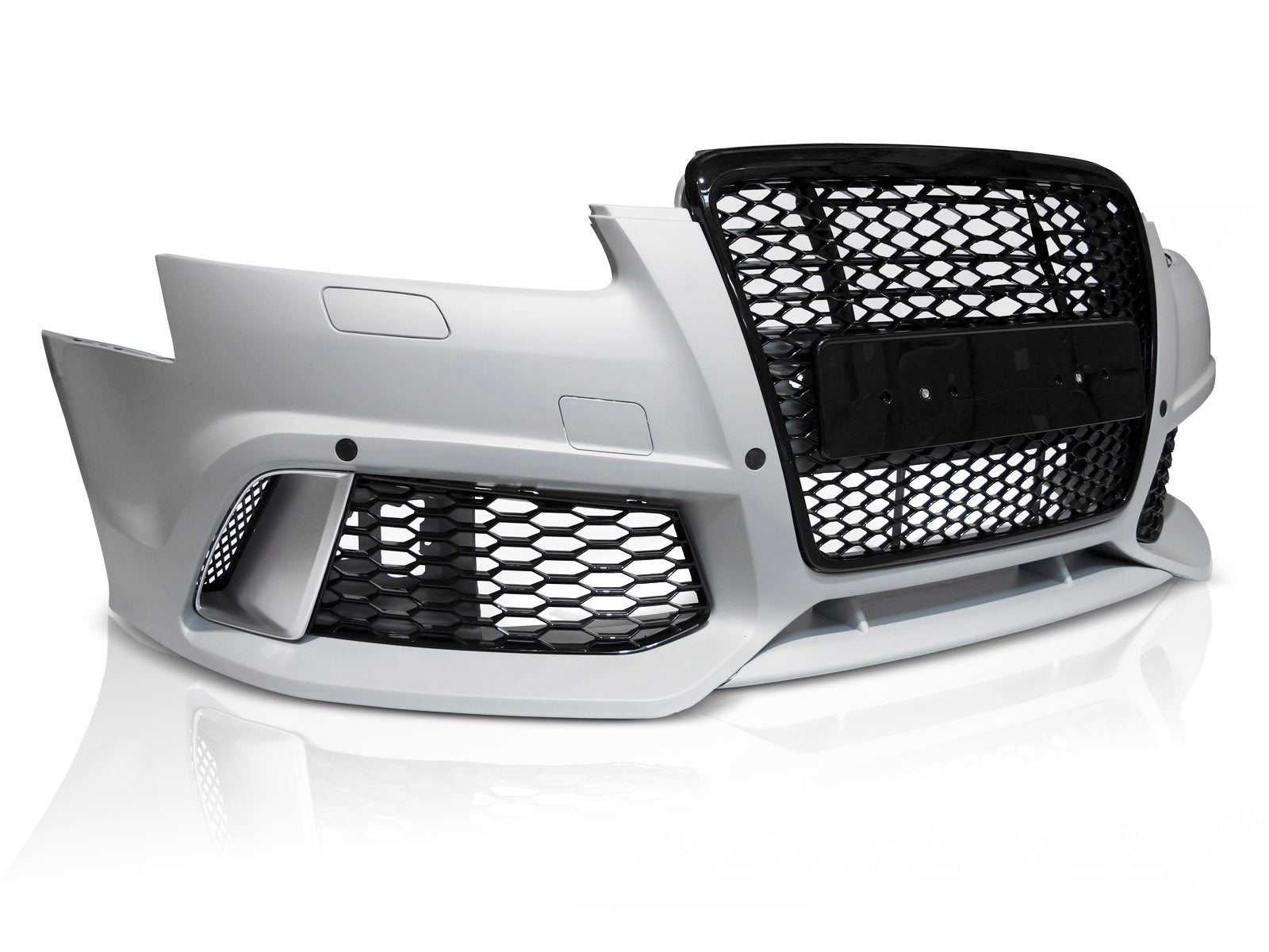 Støtfanger Audi A6 C6 2004–2011 Sport Style med PDC, glanssort grill – ZPAU50