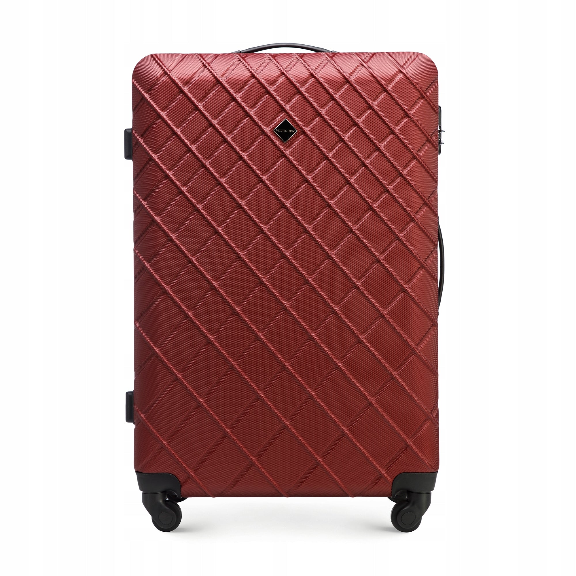 Wittchen Stor Koffert i ABS med Diagonal Rutemønster