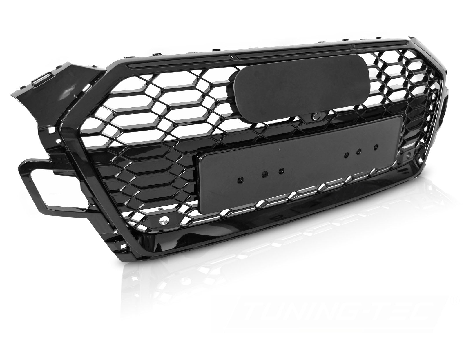 Grill Audi A5 F5 2019–2023 blank svart PDC og frontkamera - GRAUB0