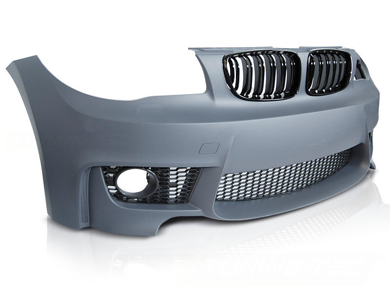 Frontfanger Sport Coupe Style BMW 1-Serie E87 ulakkert sett forfra