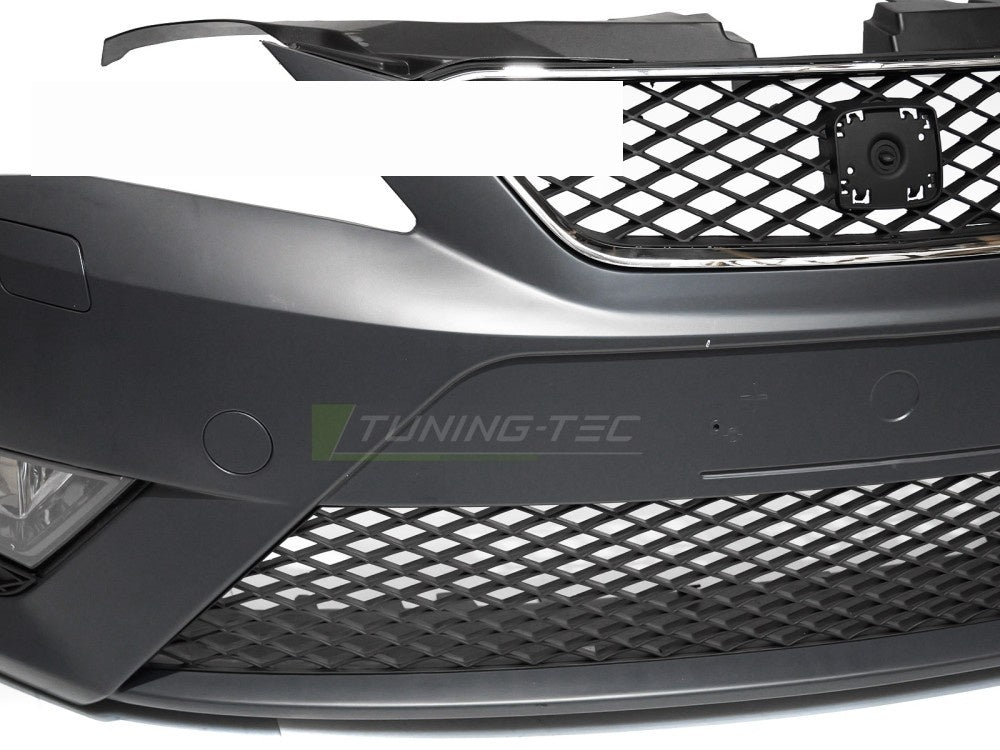 Tuning-Tec sportsfrontfanger montert på Seat Ibiza IV 6J forfra
