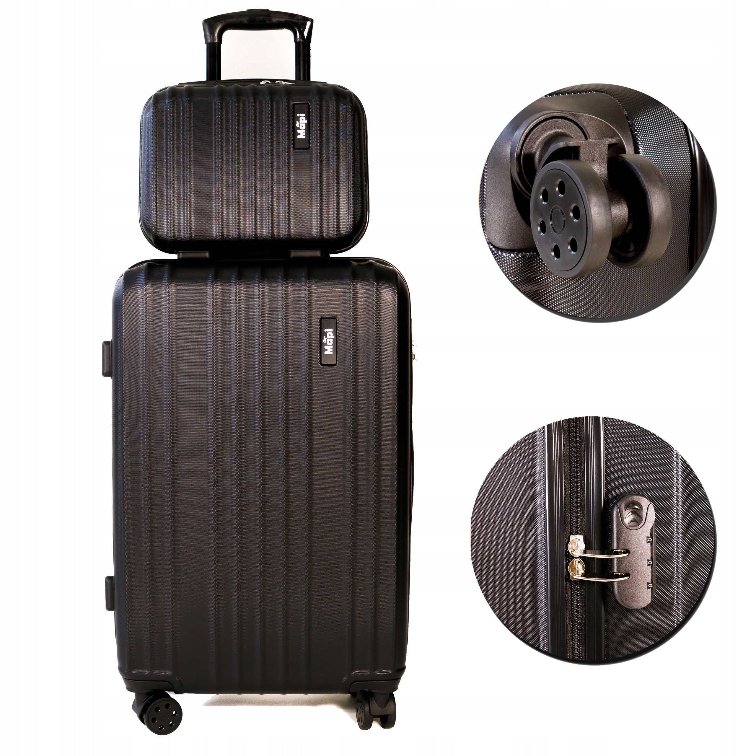 Reisesett med koffert - Liten koffert + Stor koffert