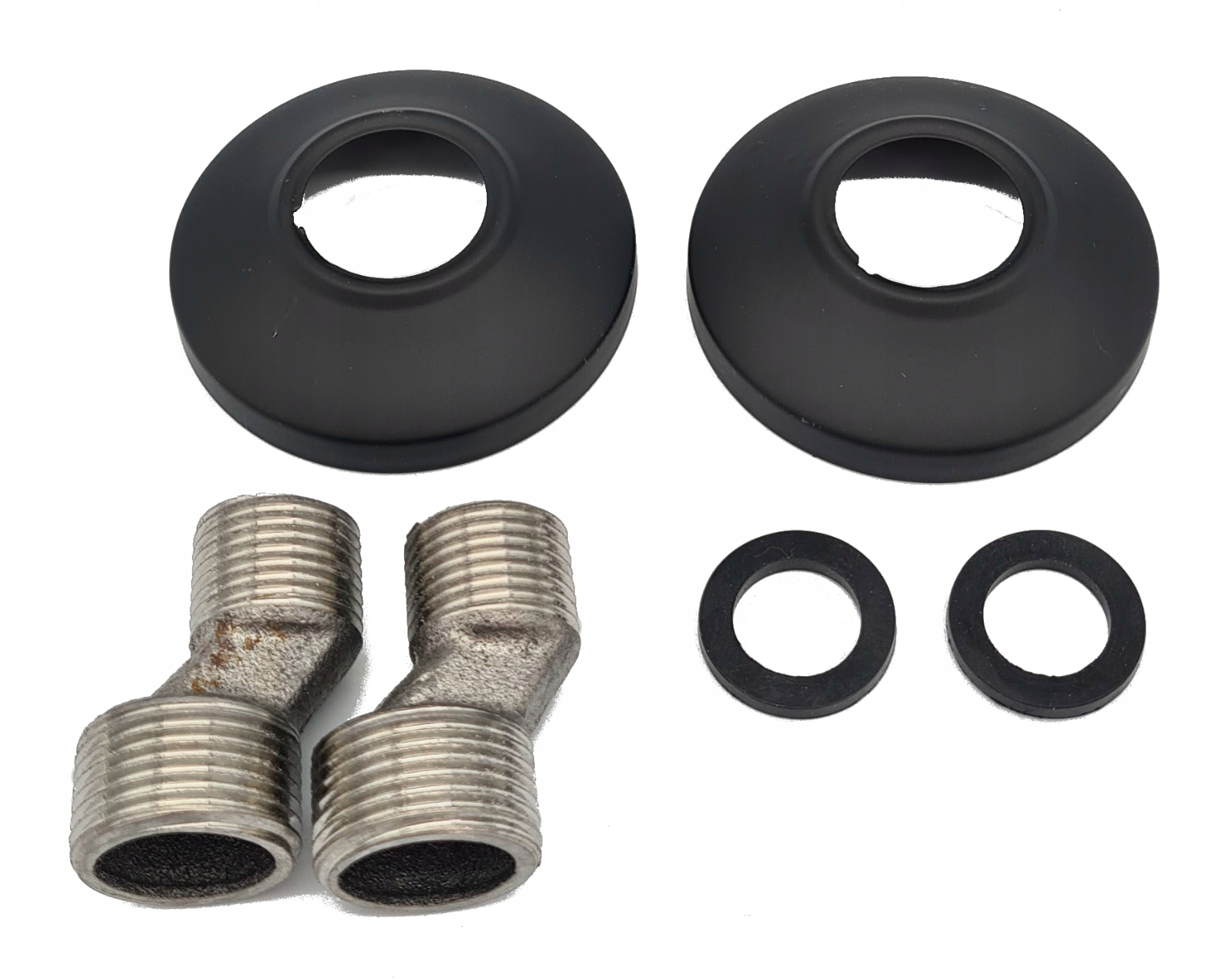 Servantbatteri Svart Matt Veggmontert med Svingbar Tut – Liveno Sigma