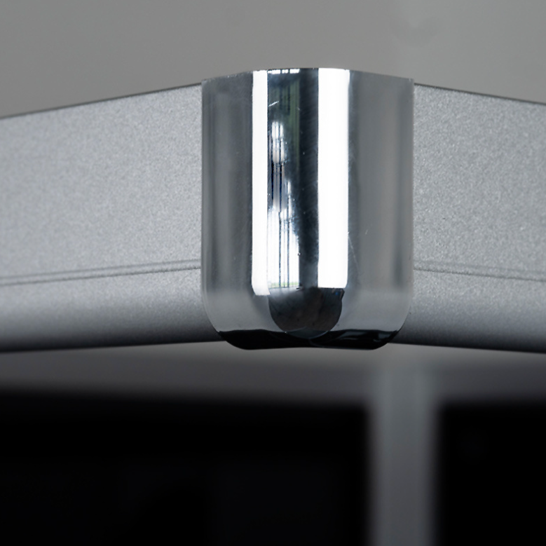 Dusjkabinett 80x80 cm Firkantet med dusjkar WSH309A, grå