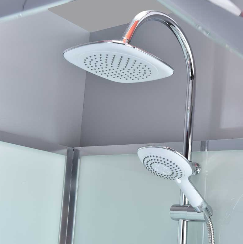 Dusjkabinett 90x90 cm Firkantet med dusjkar WSH308, krom