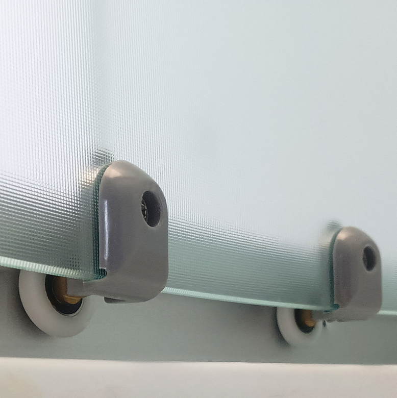 Dusjkabinett 80x80 cm Halvrundt med dusjkar WSH304A, matt krom