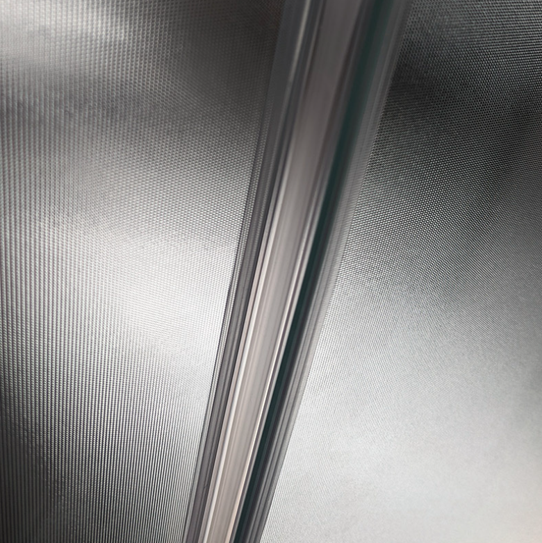 Dusjkabinett 80x80 cm Halvrundt med dusjkar WSH304A, matt krom