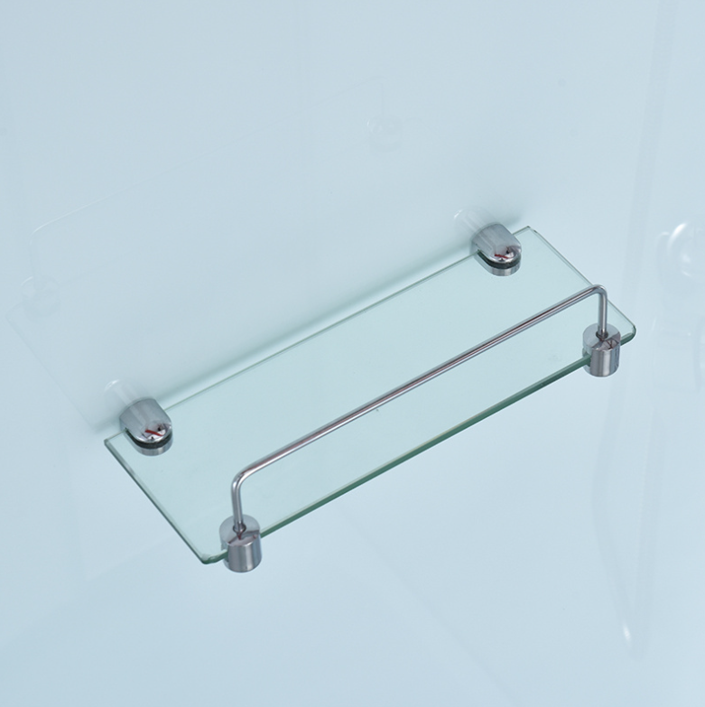 Dusjkabinett 90x90 cm Halvrundt med dusjkar WSH301B, matt krom