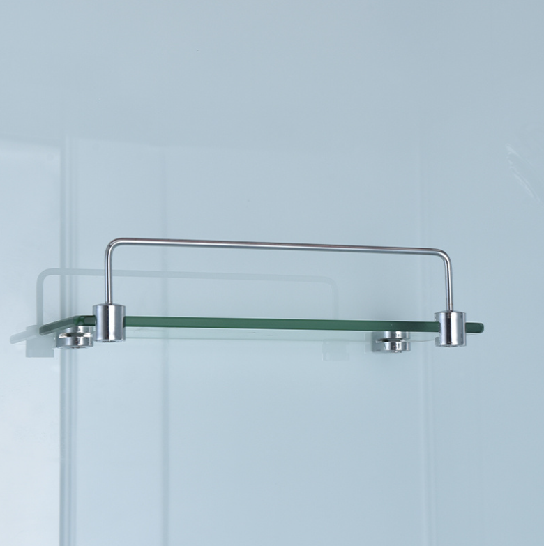 Dusjkabinett 90x90 cm Halvrundt med dusjkar WSH301B, matt krom