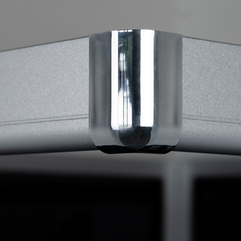 Dusjkabinett 90x90 cm Firkantet med dusjkar WSH309B, grå