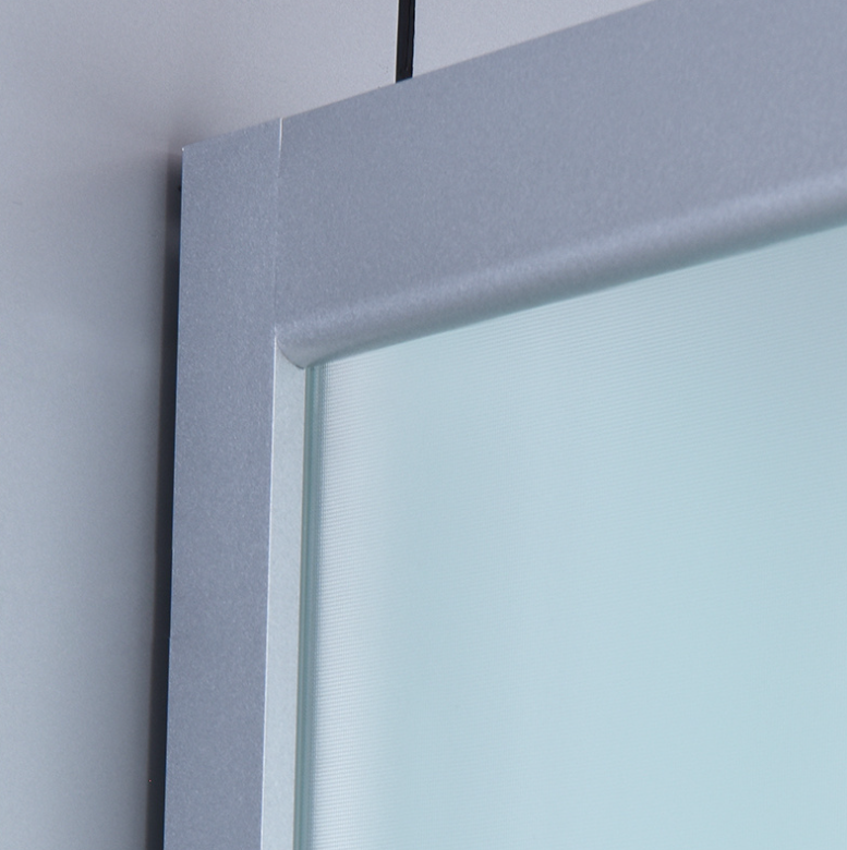 Dusjkabinett 80x80 cm Halvrundt med dusjkar WSH301A, matt krom