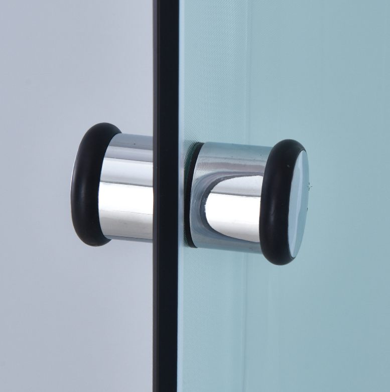 Dusjkabinett 80x80 cm Halvrundt med dusjkar WSH301A, matt krom