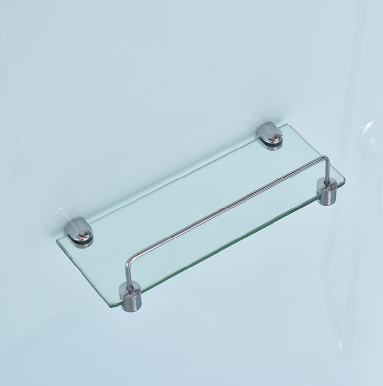 Dusjkabinett 100x100 cm Halvrundt med dusjkar WSH301C, matt krom