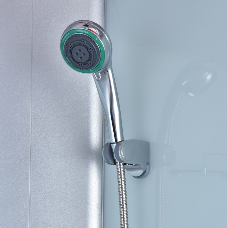 Dusjkabinett 100x100 cm Halvrundt med dusjkar WSH301C, matt krom