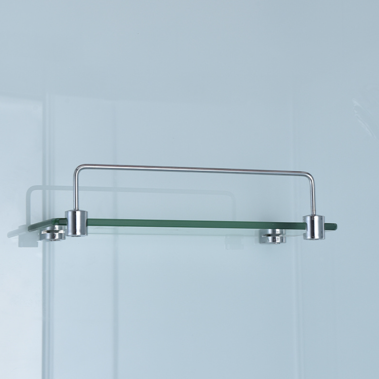 Dusjkabinett 100x100 cm Halvrundt med dusjkar WSH301C, matt krom