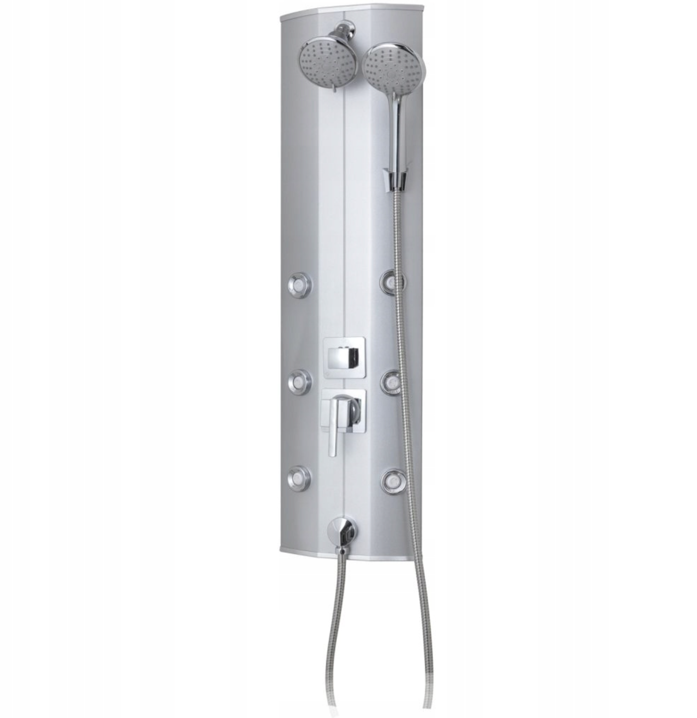 Dusjpanel med Hydromassasje for Vegg og Hjørne Sølv – Kerra Moonlight