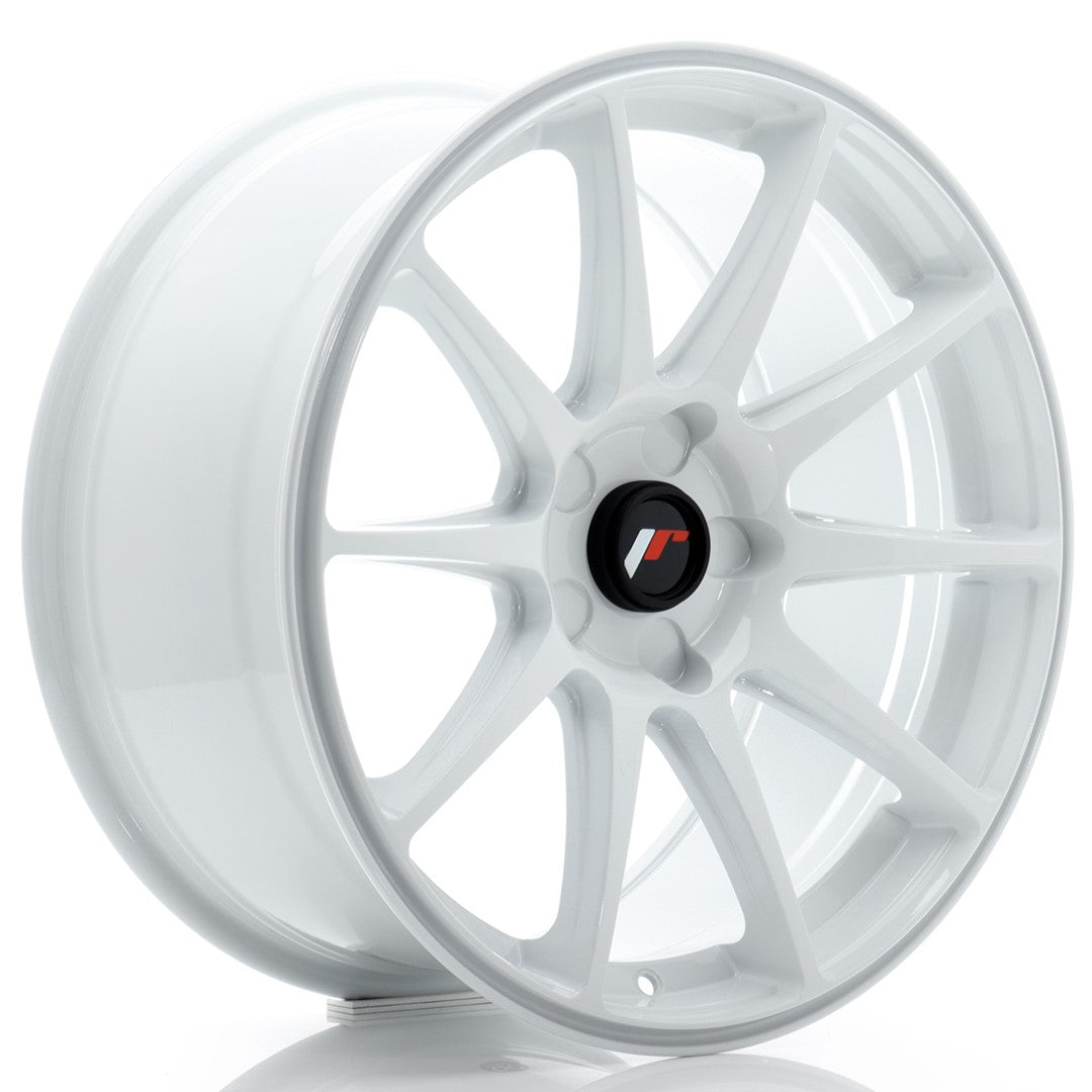 Felg JR Wheels JR11 18x8,5" White – sett forfra