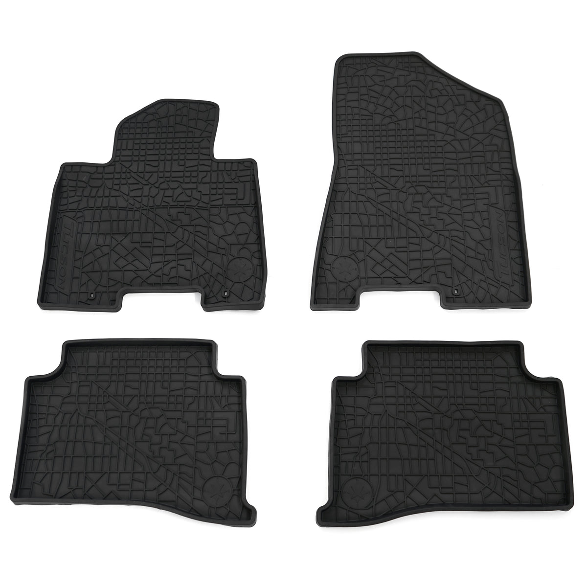 Gulvmatter Hyundai Tucson III (2015-2020) – TPE - Gummi | Hyundai OEM - sett forfra