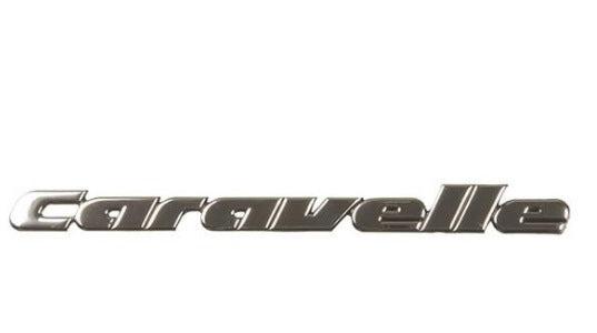 Emblem/logo til Vw Caravelle T4 i blank krom for bakluke med original Volkswagen passform