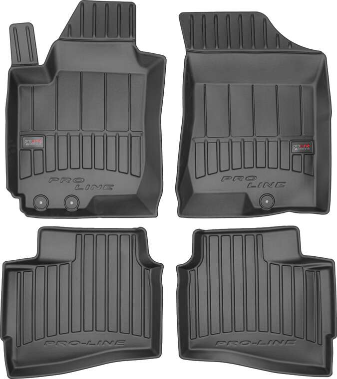 Frogum 3D Premium gulvmatter til Hyundai i30 I CW (2007-2012) – svart TPE, sett med 4 stk.