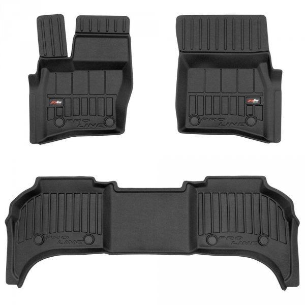 Frogum 3D Premium gulvmatter til Land Rover Defender II (L663) 2019– – svart TPE med høy sidekant