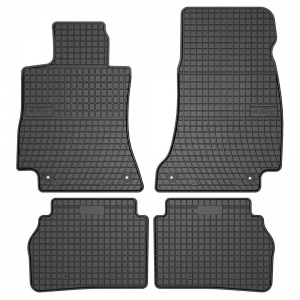 Frogum gummimatter til Mercedes CLS (C257) 2018-2023 – svart, 4 stk, TÜV-godkjent, sidekant 1 cm