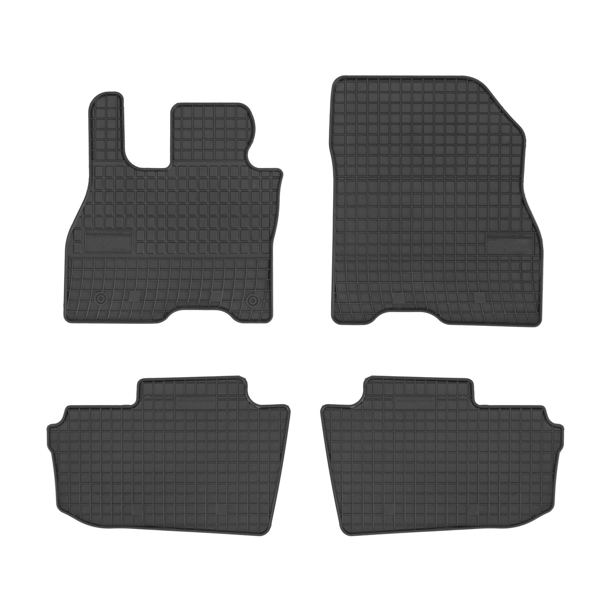 Frogum gummimatter til Nissan Leaf II (2017-2024) – svart, 1 cm sidekant, sett á 4 stk., vanntette