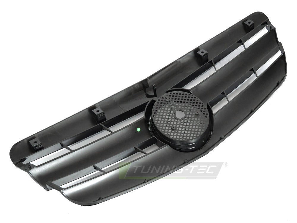 Grill Mercedes S-Klasse W221 05-09 sort/krom med festedetaljer.