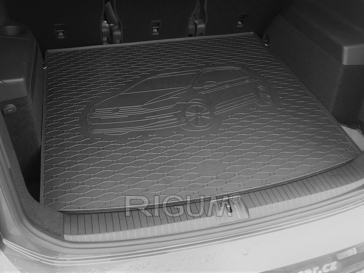 Rigum bagasjeromsmatte til Vw Touran II – med 10 mm sidekant