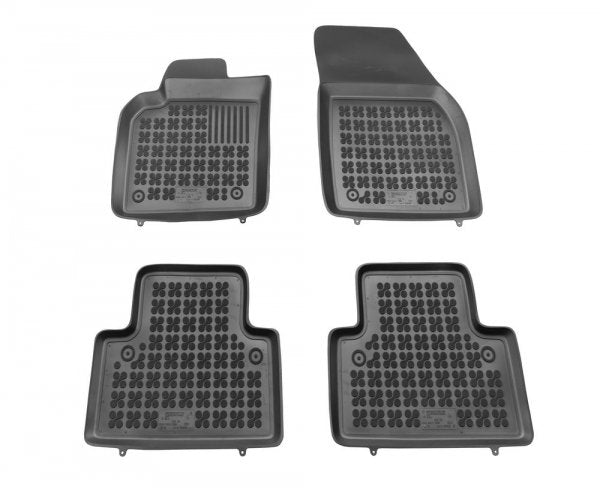 Rezaw-Plast gulvmatter til Volvo S40 II (2004-2012) – svart TPE-gummi med 30mm høykant, sett med 4 stk.