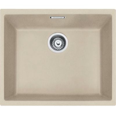 Franke Sirius SID kjøkkenvask i Tectonite-kompositt beige med 1 kum, 525x440 mm, underliming