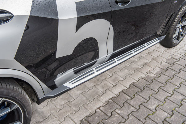 Stigtrinn Ventshield til Bmw X5 2018 i aluminium og ABS med monteringssett