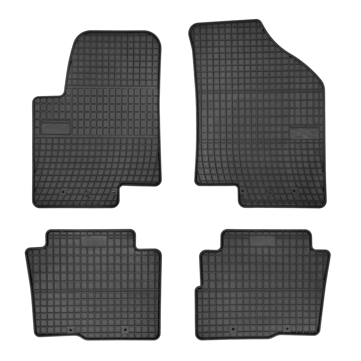Frogum gummimatter til Kia Soul I (2008-2013) – svart, vanntett, sett med 4 matter