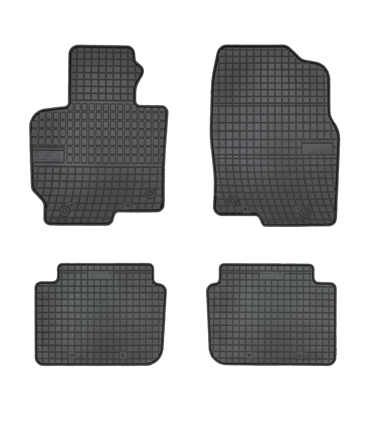 Frogum gummimatter til Mazda CX-5 I (2012–2017) – svart sett med 4 matter og 1 cm sidekant