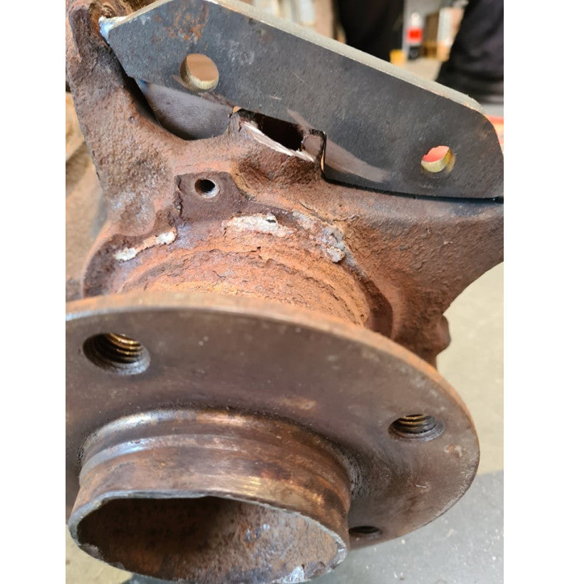 Monteringseksempel bremseadapter med hydraulisk håndbrekk BMW E9X drift