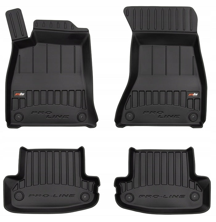 Frogum 3D Premium gulvmatter til Audi A5/S5 F5 Coupé 2016-2024 – TPE, vanntett, 60 mm kant, sett med 4