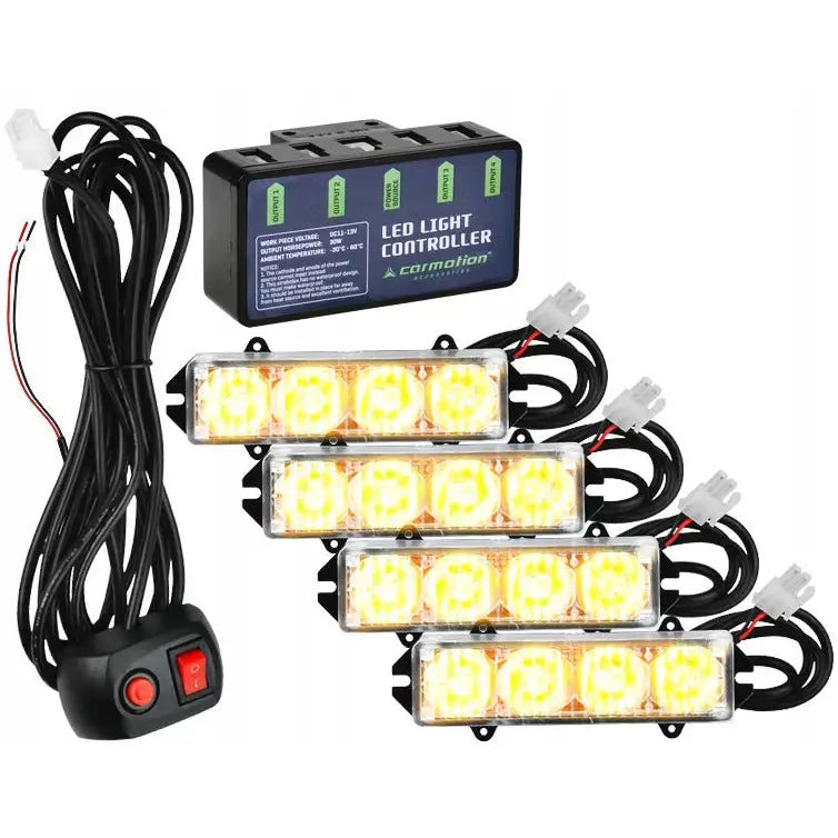 Advarsellys Led Tauing Hjelp Stroboskop Lyskastere