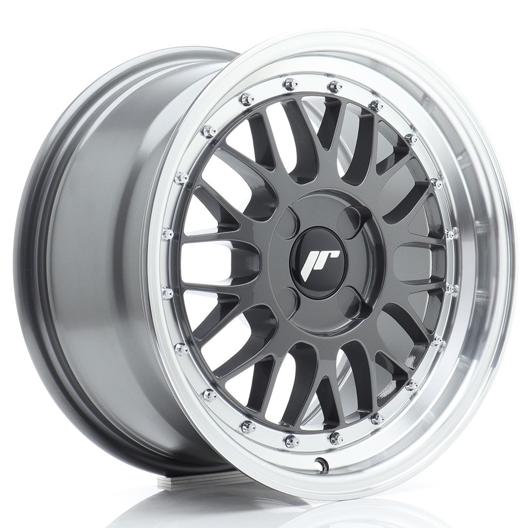Felg JR Wheels JR23 16x8" Hyper Gray – sett forfra